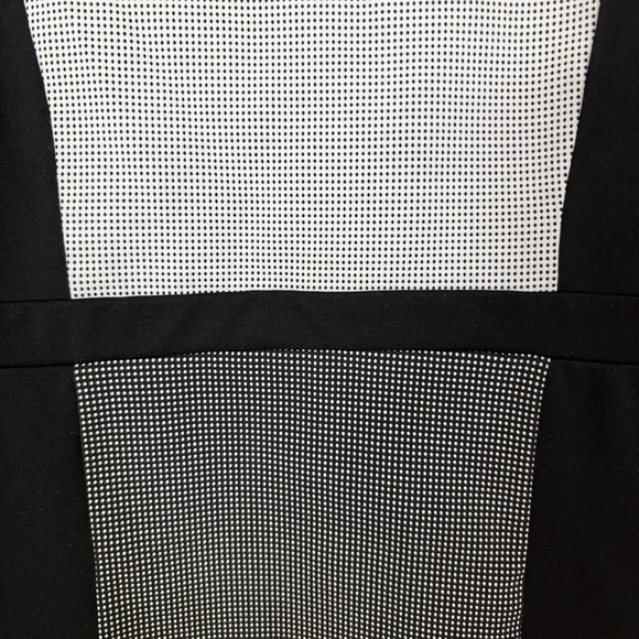 Ann Taylor Factory Dress Sz 6 Career Office Work Wear professional black white - Picture 5 of 13